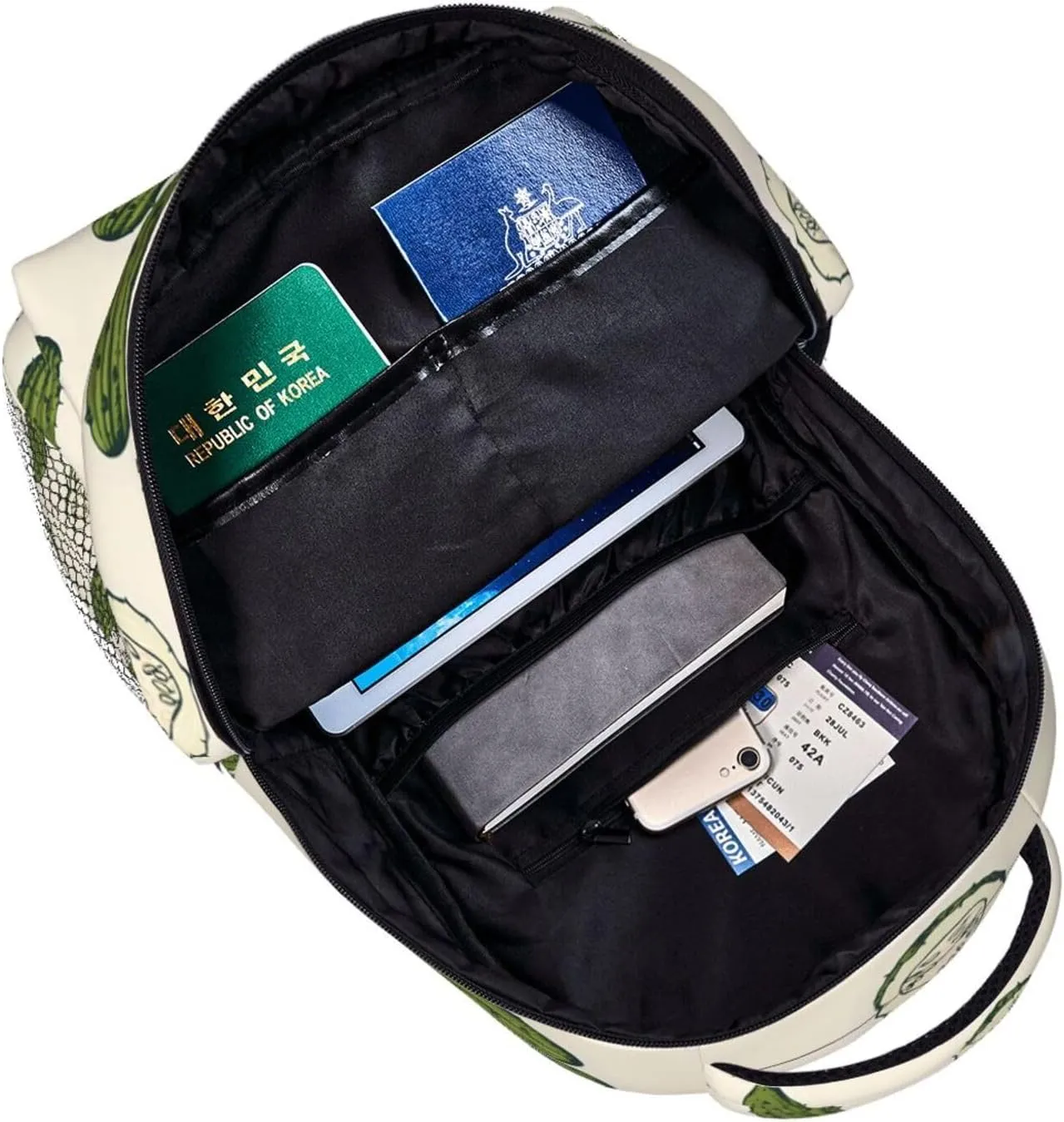 Pickle Cucumber Backpack Laptop Backpack Sports Travel Shoulder bag Light casual backpack
