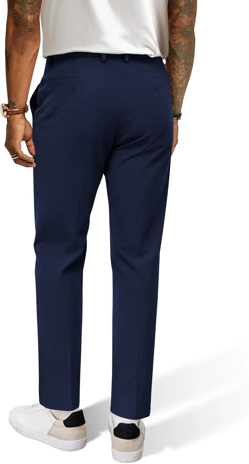 PJ PAUL JONES Mens Stretch Golf Pants Quick Dry Lightweight Casual Pants with Pockets