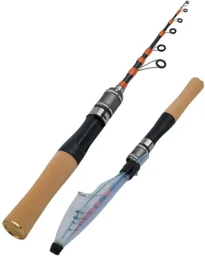 Portable Telescopic Fishing Rods, Portable Telescopic Casting and Spinner Fishing Rods UL Horse Mouth Rod 4-10lb, Top dia:.9mm/0.074oz,Butt dia:8.6mm/0.3338oz