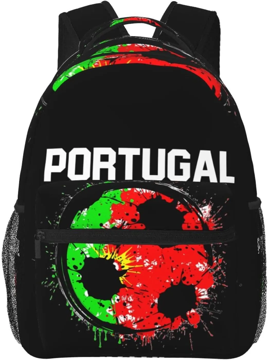 Portugal Soccer Portuguese Football Flag Backpack Casual Laptop Backpack Double Shoulder Bag Lightweight Backpack For Women Men Travel