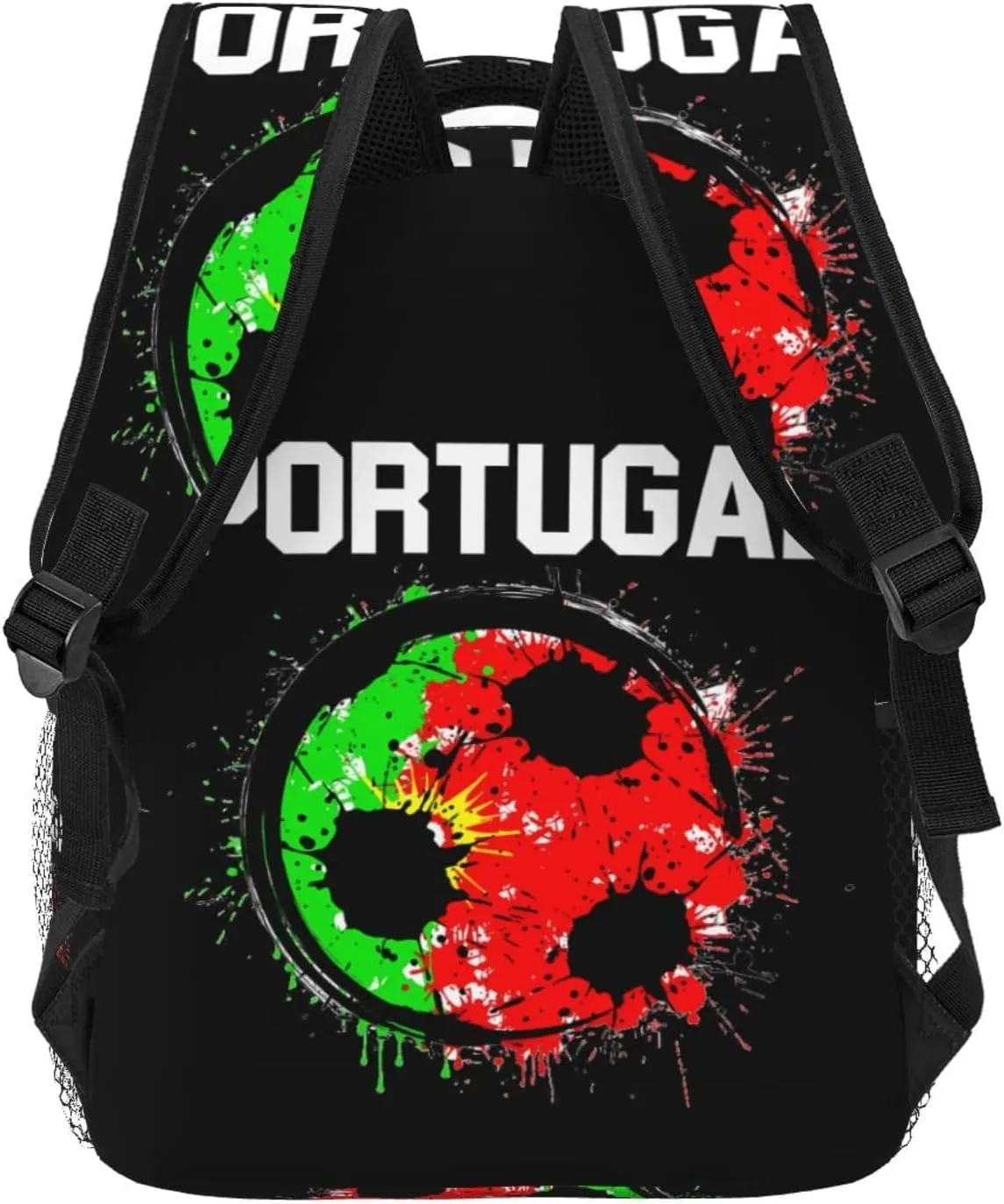 Portugal Soccer Portuguese Football Flag Backpack Casual Laptop Backpack Double Shoulder Bag Lightweight Backpack For Women Men Travel