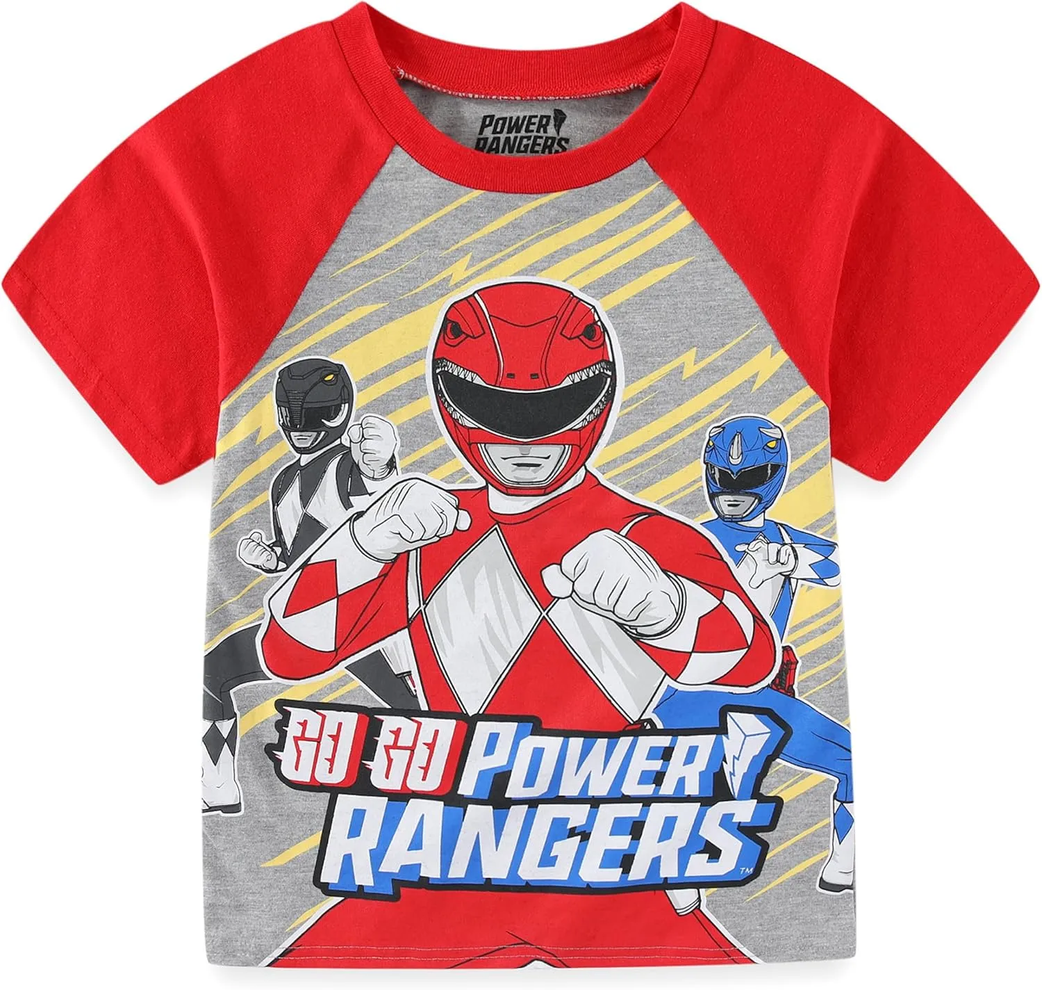 Power Rangers Boys Short Sleeve T-Shirt and French Terry Shorts Set for Big Kids