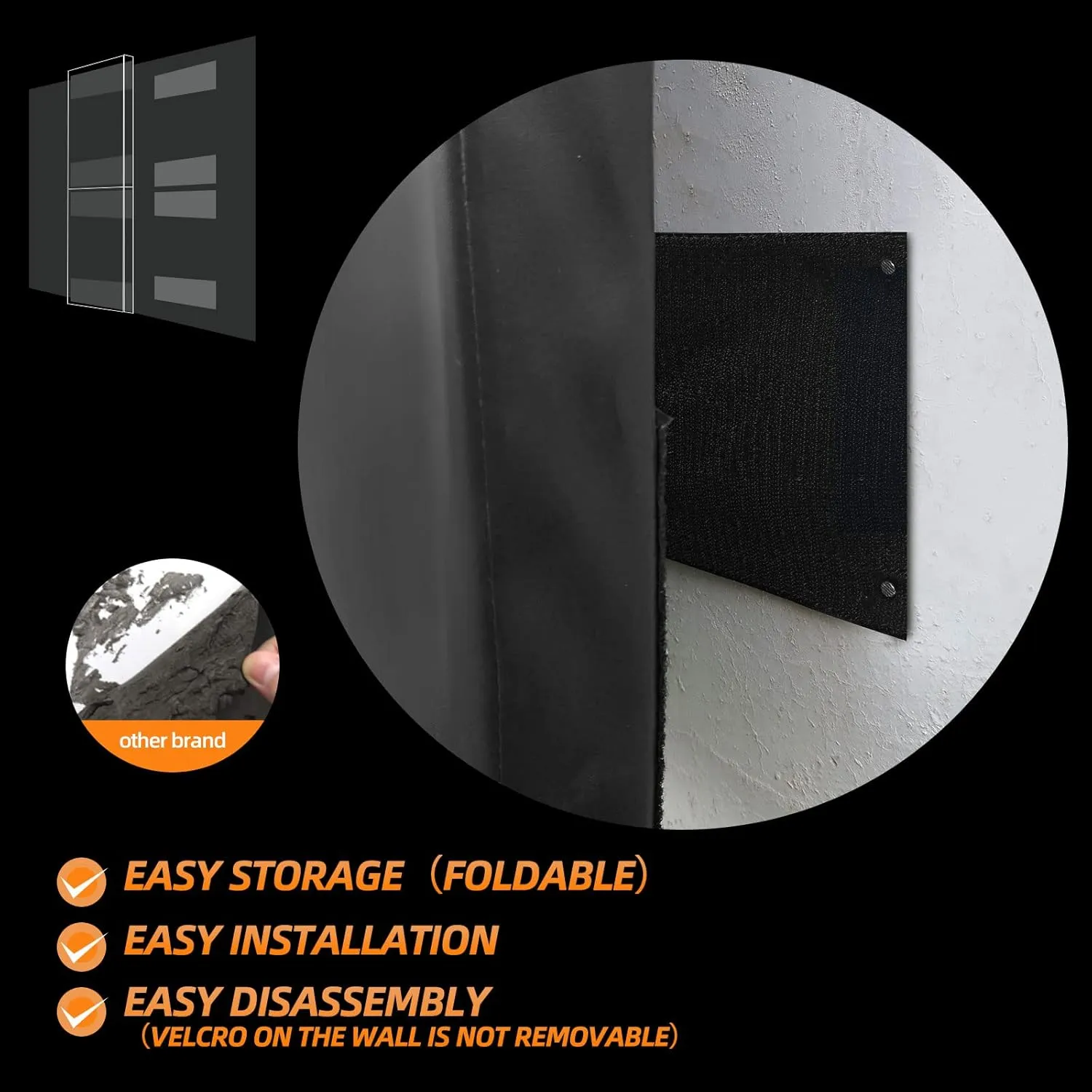 PROGOAL 6FT HighGym Wall Paddings Basketball Court Wall Protection Pad - 2”Thick Foam Wall Mat Durable Protector for Wall-Mounted Basketball Hoops Garage Taekwondo(72" L x 20" W)