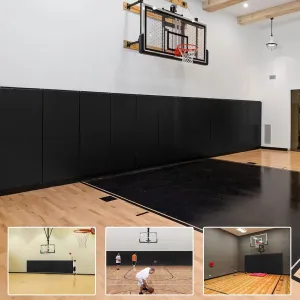 PROGOAL 6FT HighGym Wall Paddings Basketball Court Wall Protection Pad - 2”Thick Foam Wall Mat Durable Protector for Wall-Mounted Basketball Hoops Garage Taekwondo(72" L x 20" W)