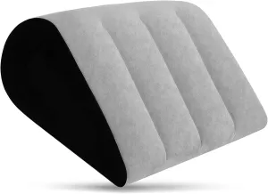 Prosixtoy Wedge Leg Elevation Pillow-Neck Pillows for Pain Relief Deep Sleep Bed Cushion Body Pillow-Knee Pillow Lumbar Support Pillow for Back Sleeper,Fast Inflating Deflation(Gray)
