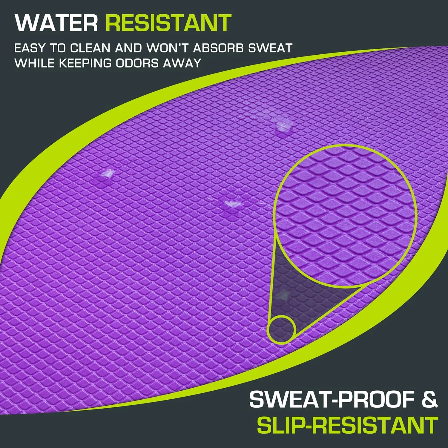 ProsourceFit Exercise Balance Pad – Large Cushioned Non-Slip Foam Mat & Knee Pad for Fitness, Stability Training, Physical Therapy, Yoga 15"x19"