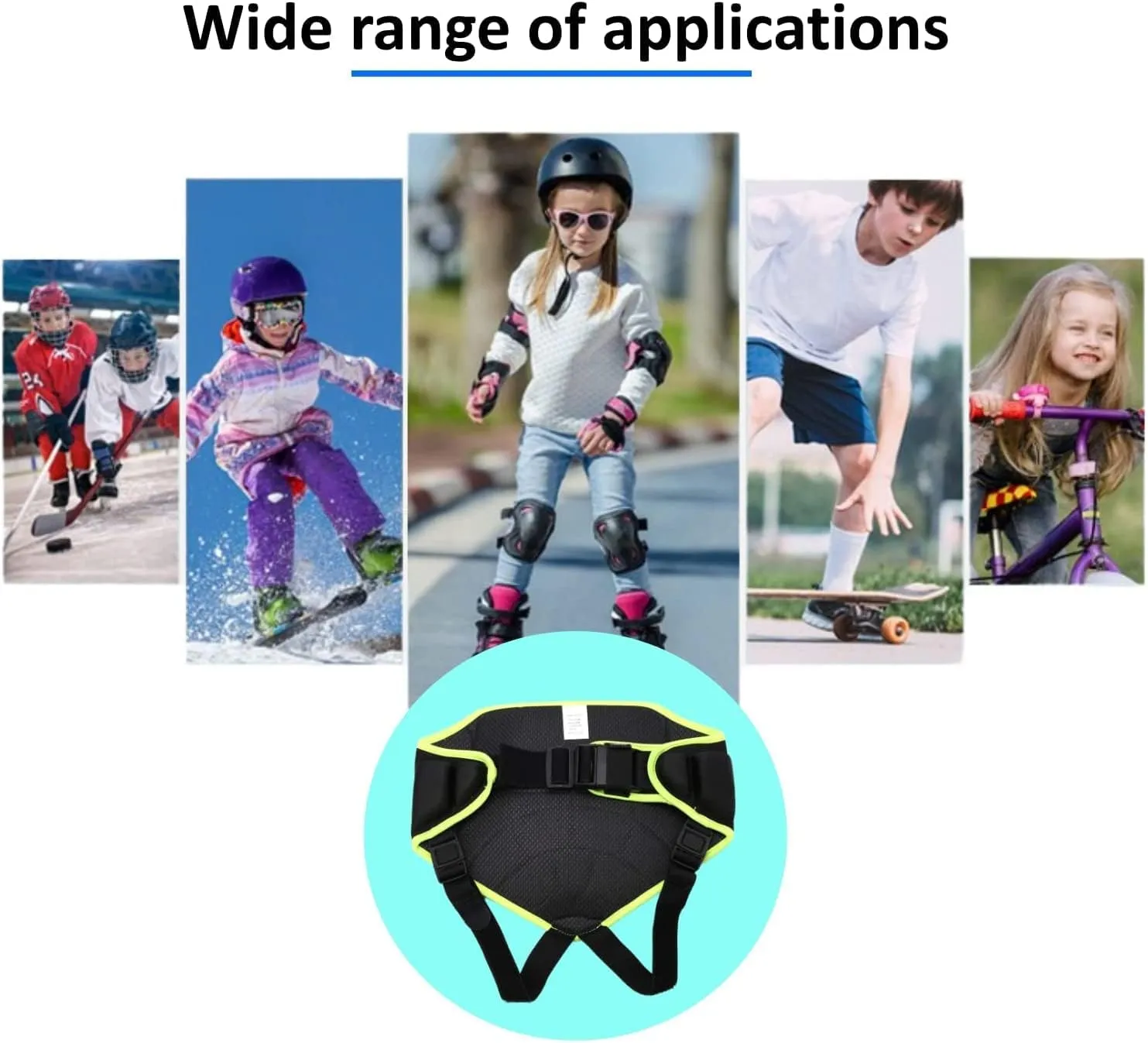 Protective Butt Pad, Children Extreme Sports Hip Pad Butt Pads for Skating Roller Hockey Pants Kids Skate Pads Impact Shorts Snowboard Padded Shorts, Children Under 12 Years Old