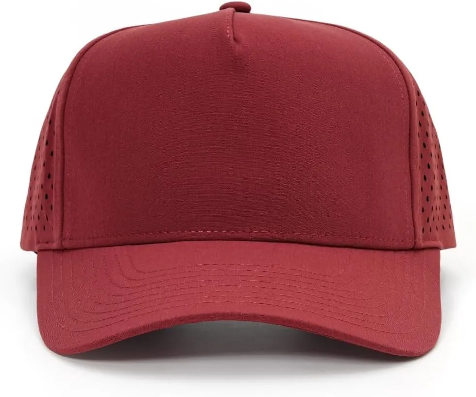 Quick-Dry Snapback Hats, 5-Panel Water-Resistant Mesh Baseball Caps for Men & Women, Golf, Running or Workouts