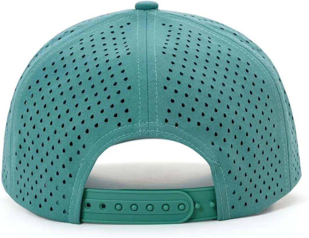 Quick-Dry Snapback Hats, 5-Panel Water-Resistant Mesh Baseball Caps for Men & Women, Golf, Running or Workouts