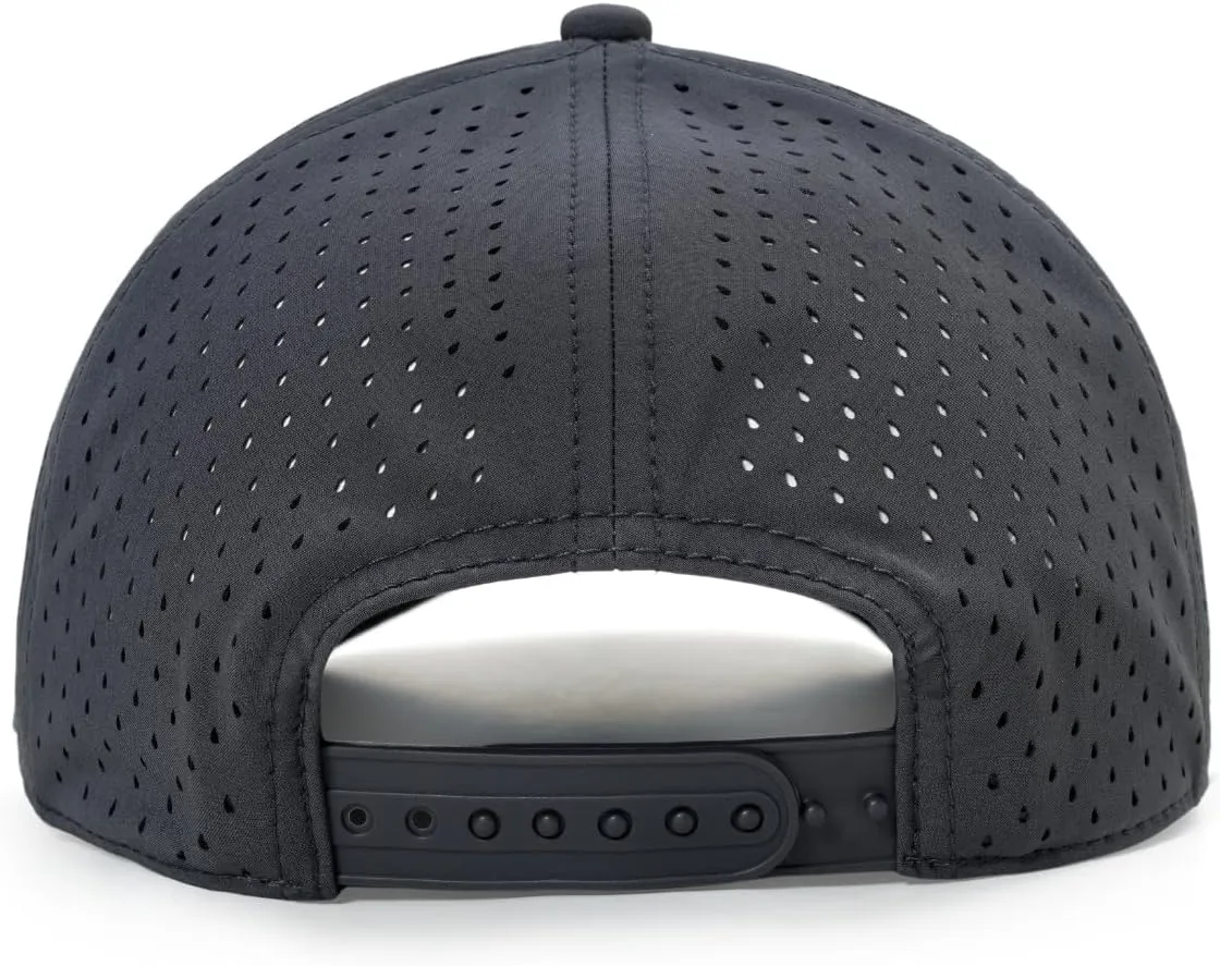 Quick-Dry Snapback Hats, 6-Panel Water-Resistant Mesh Baseball Caps for Men & Women, Golf, Running or Workouts