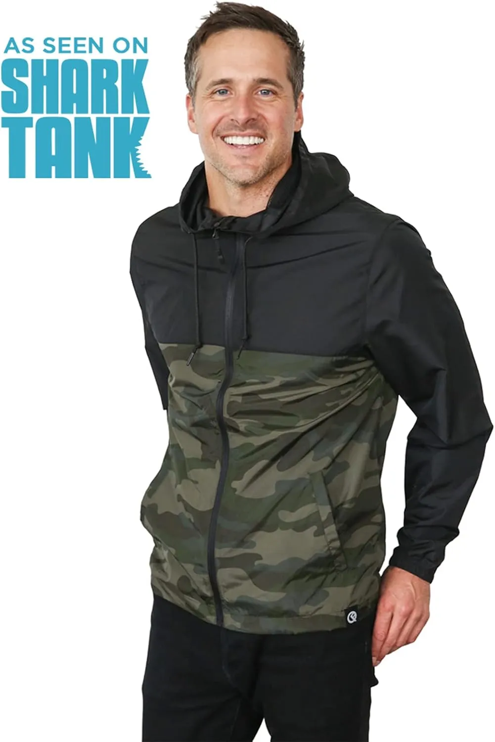 Quikflip 2-in-1 Reversible Backpack Jacket (As Seen on Shark Tank) Unisex Dryflip Windbreaker