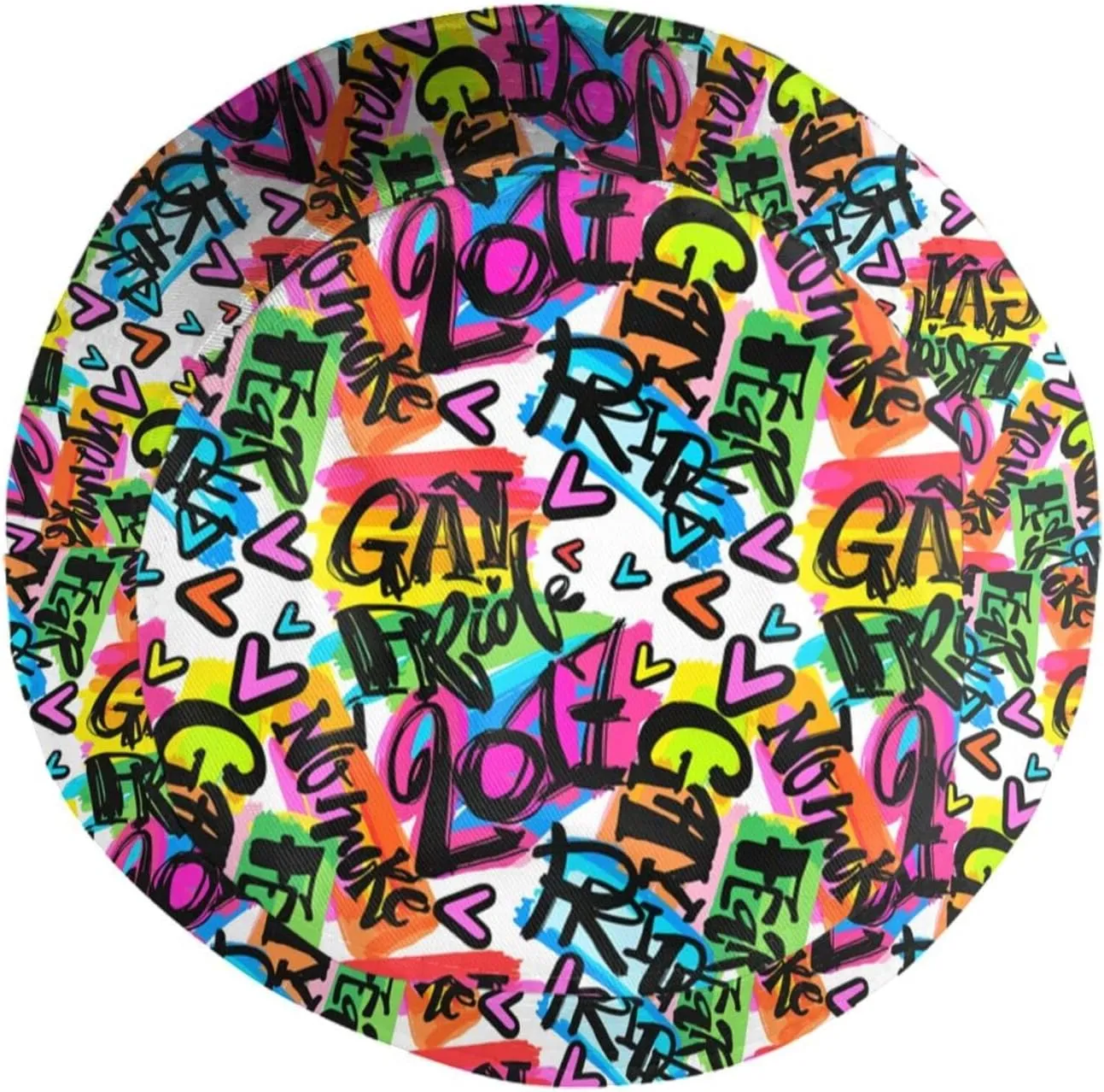 Rainbow LGBT Bucket Hats Fashion Gay Pride Sun Cap Packable Outdoor Fisherman Hat for Women Men