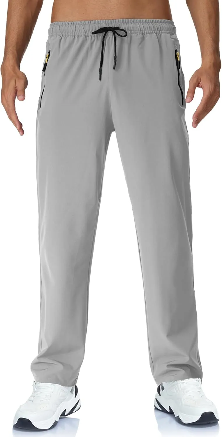 Rapoo Mens Lightweight Hiking Pants Quick Dry Stretch Joggers for Running Workout Casual