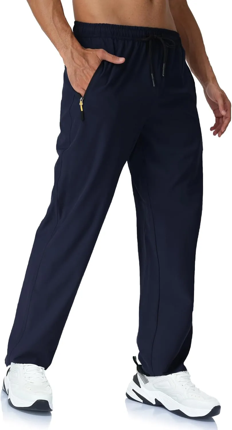 Rapoo Mens Lightweight Hiking Pants Quick Dry Stretch Joggers for Running Workout Casual