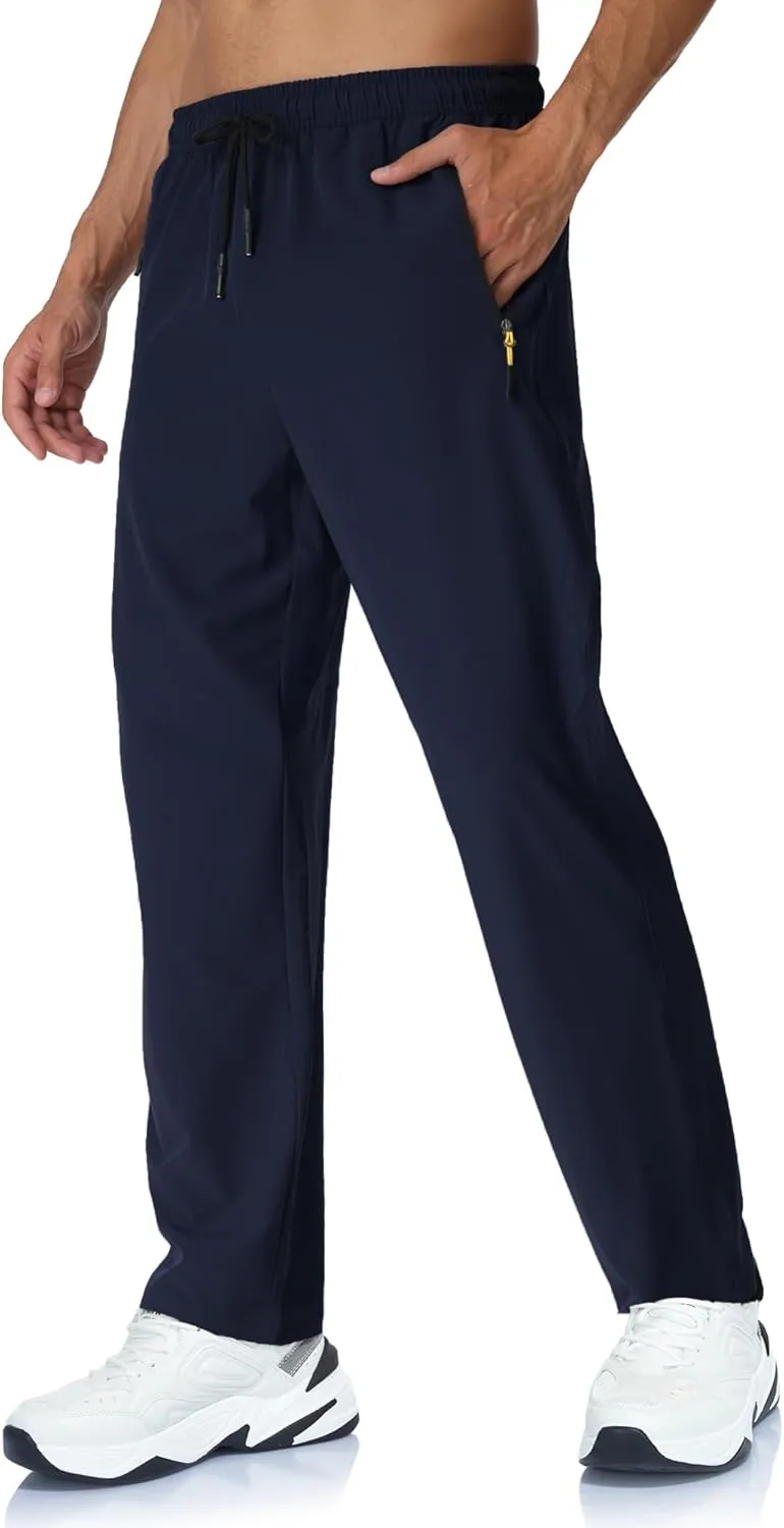 Rapoo Mens Lightweight Hiking Pants Quick Dry Stretch Joggers for Running Workout Casual