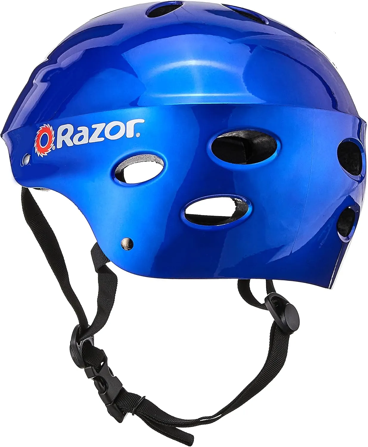 Razor V-17 Youth Multi-Sport Helmet - CPSC Approved Kid’s Helmet with Adjustable Strap - Durable Helmet with Foam Padding for Biking, Skating, and Other Outdoor Sports
