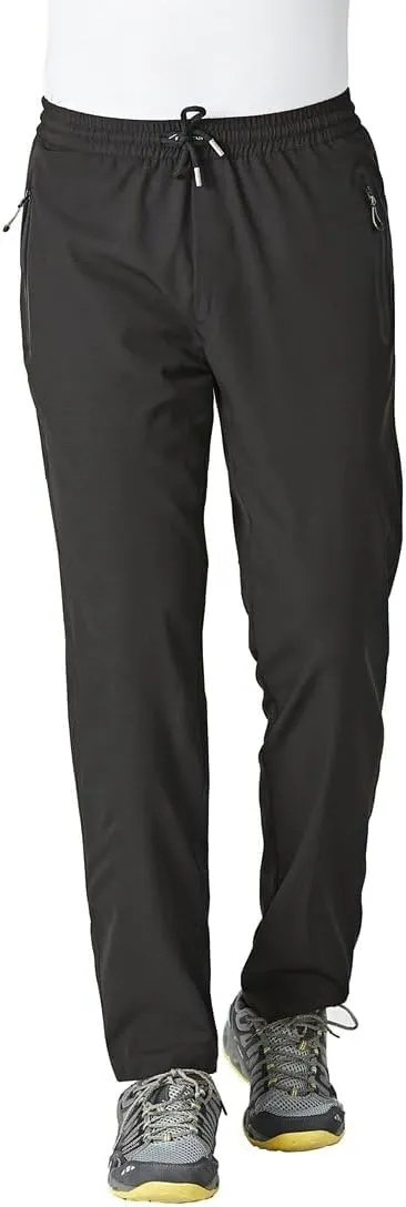 Rdruko Men's Casual Pants Lightweight Quick Dry Hiking Running Workout Outdoor Sports Sweat Pants