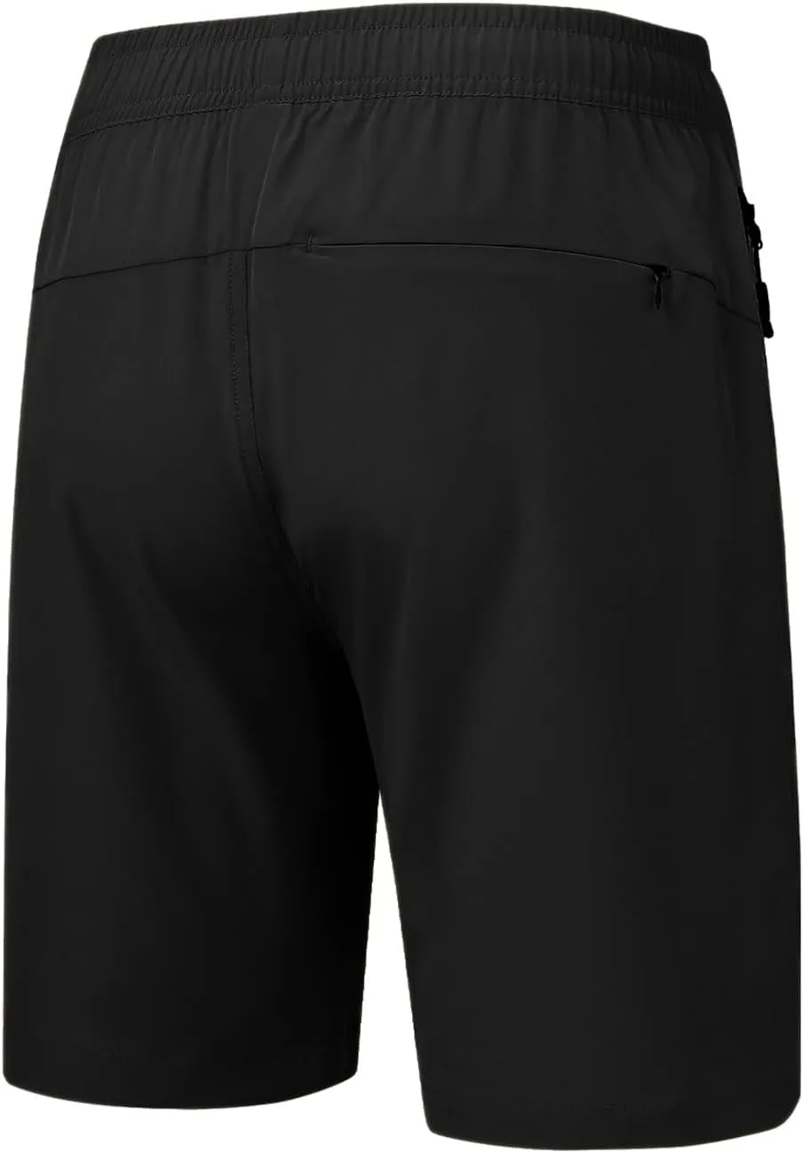 Rdruko Men's Hiking Shorts with Zipper Pockets 7'' Lightweight Quick Dry Workout Shorts Running Athletic Shorts