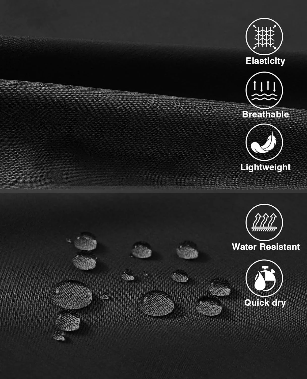 Rdruko Men's Hiking Shorts with Zipper Pockets 7'' Lightweight Quick Dry Workout Shorts Running Athletic Shorts