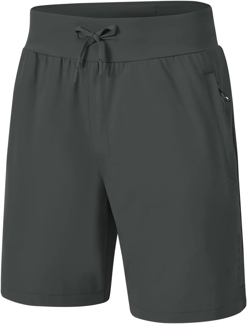Rdruko Men's Quick Dry Hiking Shorts Lightweight Running Gym Outdoor Active Shorts with Zipper Pockets