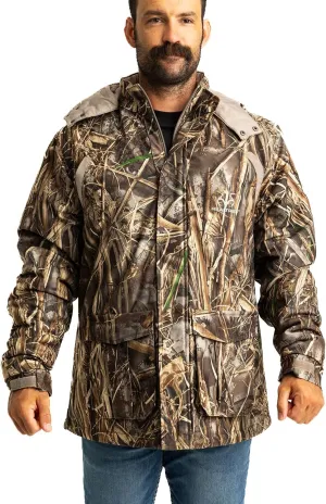 Realtree Men's Camo Hunting Insulated Cold Weather Parka Jacket - Wind-proof, Mid-weight and Super Warm