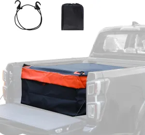 REDCAMP 26 Cubic ft Truck Bed Cargo Bag, Extra Waterproof Cargo Bag, Fits Any Truck Size, Heavy Duty Luggage Bag with 4 Bungee Cords for Pickup SUV, 50x40x17