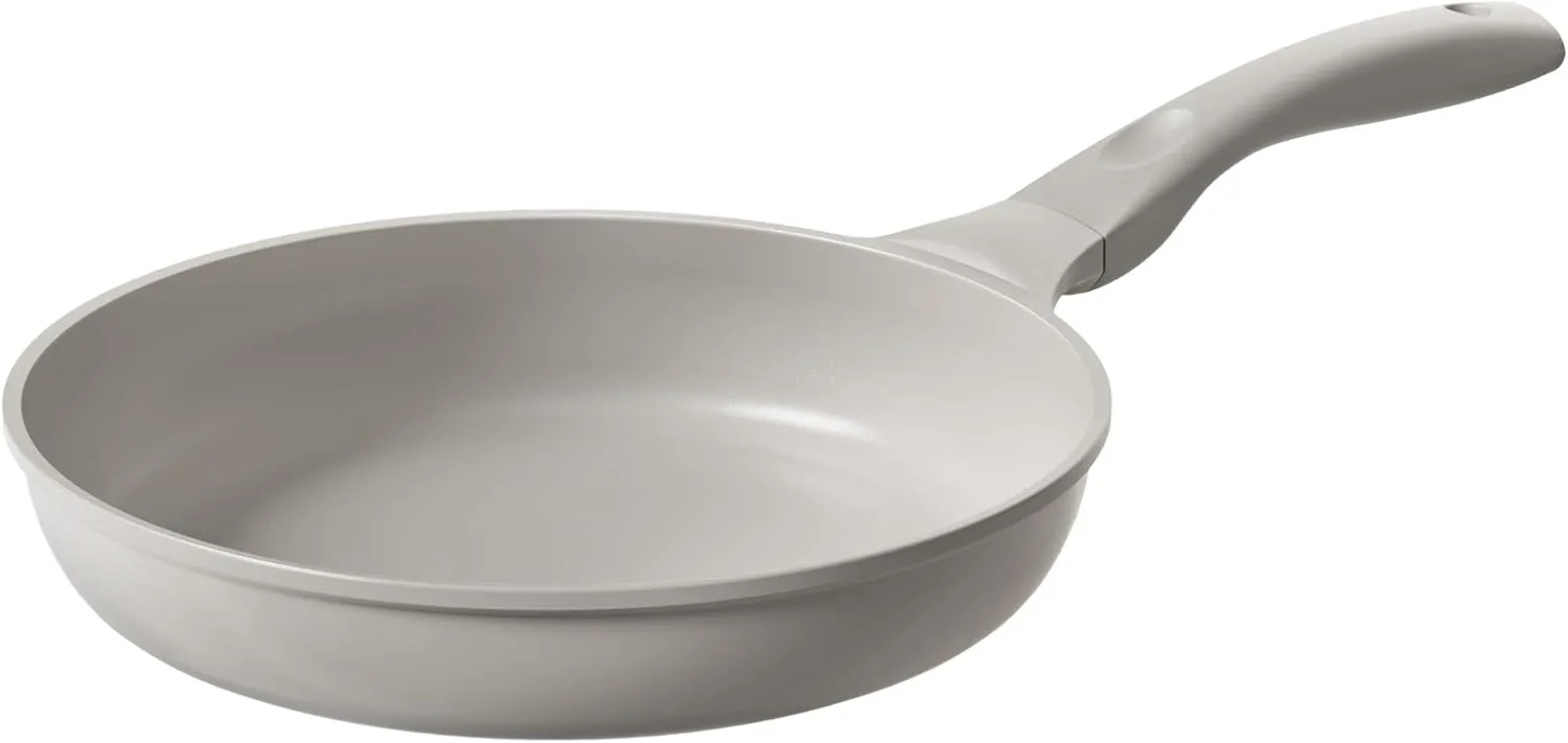 Redchef Non Stick Frying Pans, Ceramic Pan, Non-toxic Healty Skillet Omelet Pan with Heat-Resistant Handle, PFOA & PFAS Free, Compatible with All Stovetops, Dishwasher Safe, Even Heating, Gray, 11"