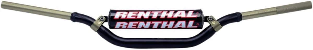 Renthal 997-01-BK-02-185 Twinwall Black 1-1/8" Aluminum Handlebar