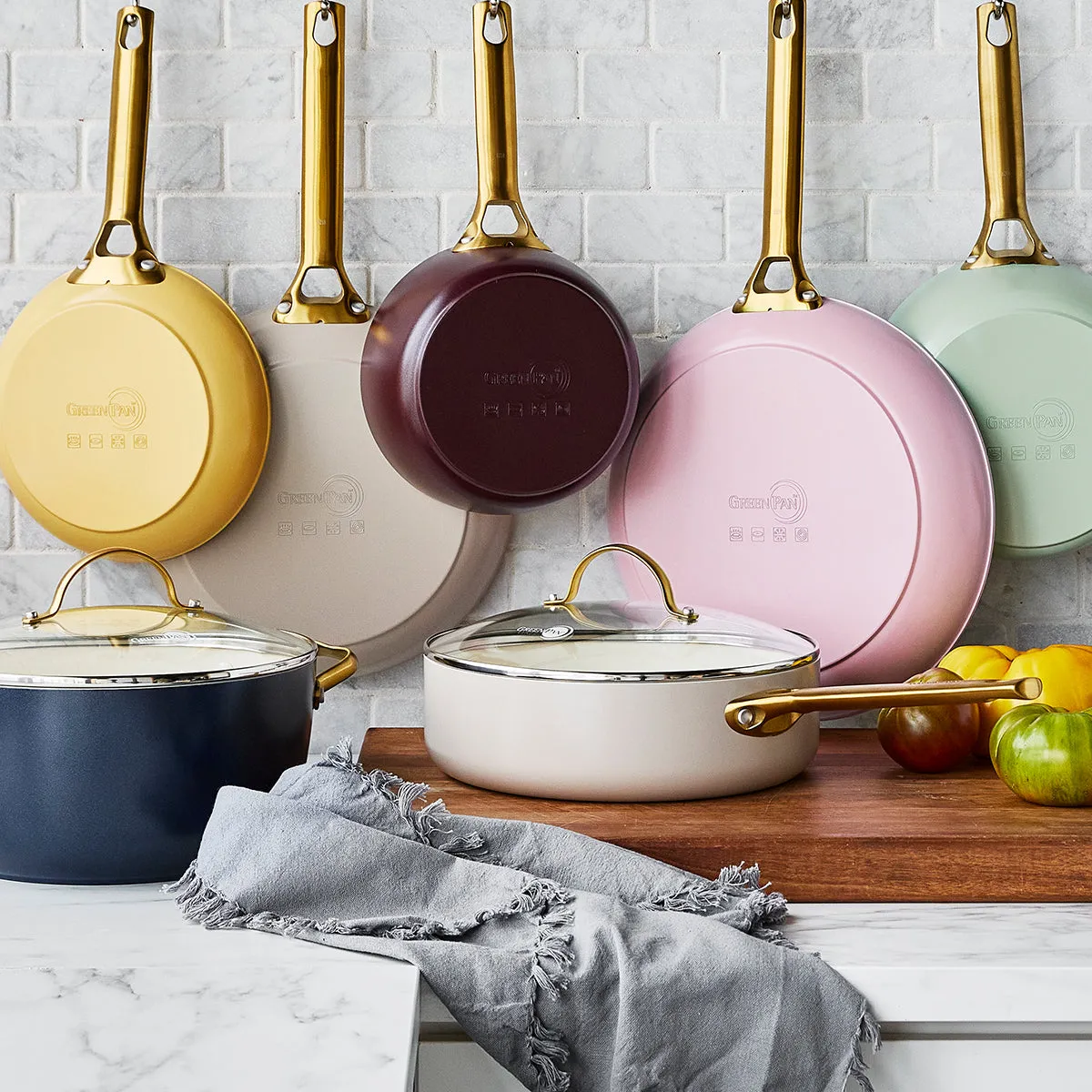 Reserve Ceramic, Nonstick Fry Pan with Lid, 12"