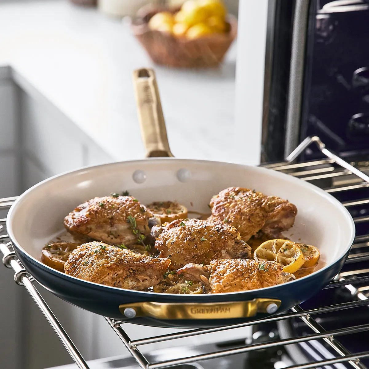 Reserve Ceramic, Nonstick Fry Pan with Lid, 12"