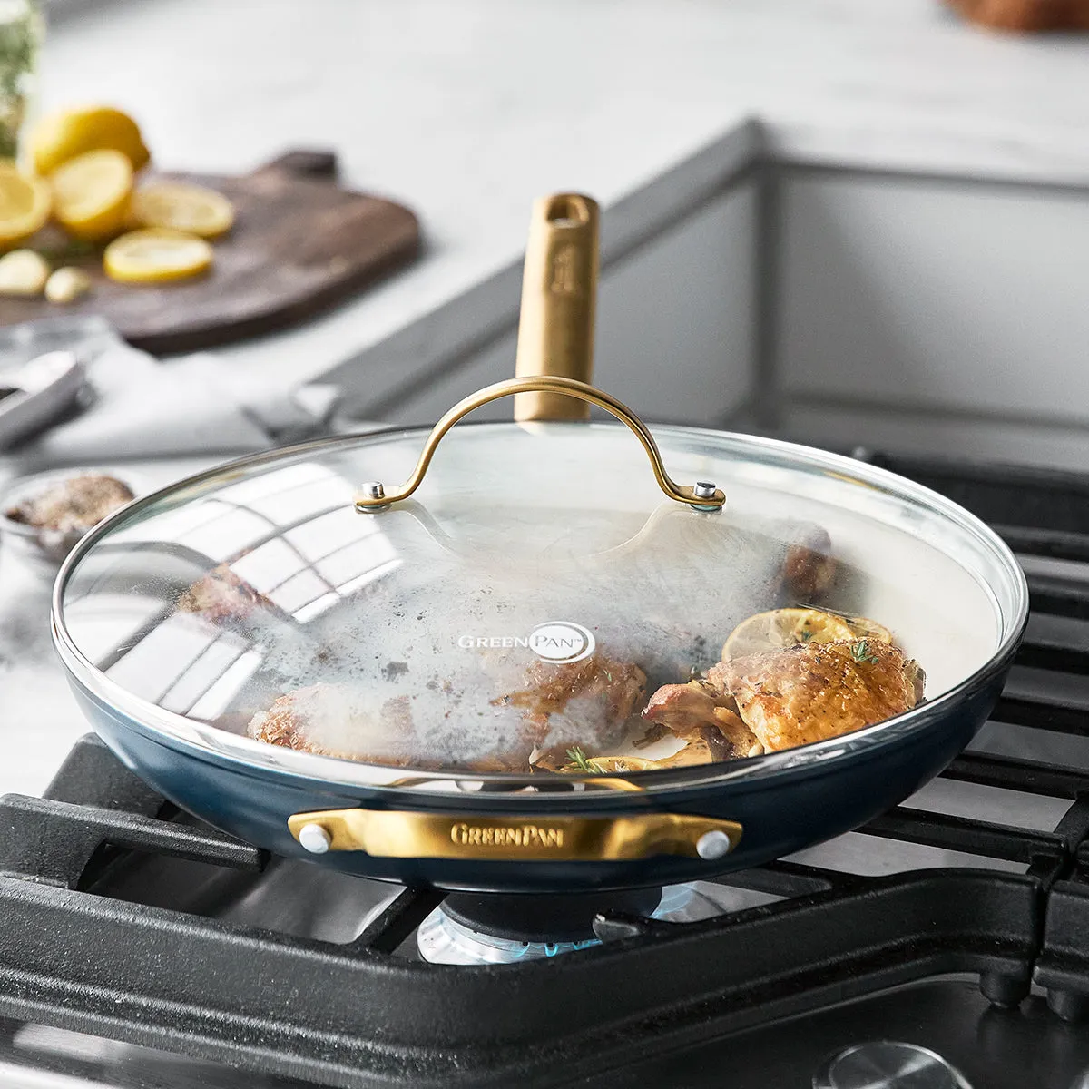 Reserve Ceramic, Nonstick Fry Pan with Lid, 12"