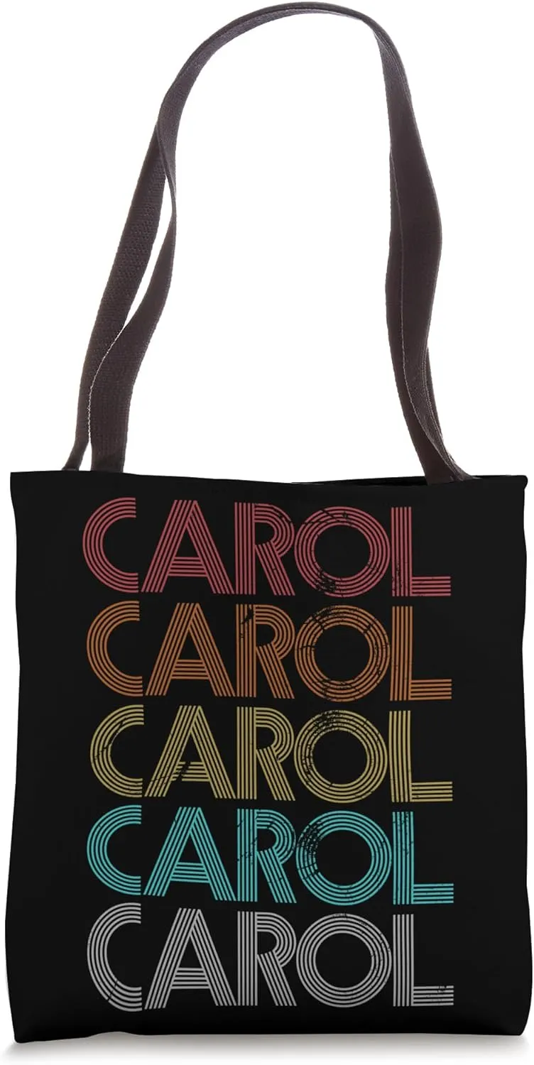 Retro Vintage Carol Tote Bag