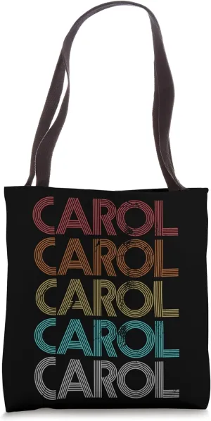Retro Vintage Carol Tote Bag