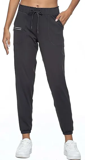 Rrosseyz Women Lightweight Joggers Pants with Pockets, Quick Dry Athletic Workout Soft Pant for Gym Running