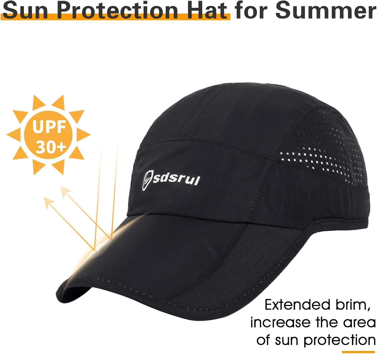 Running Hat Outdoor Quick Drying Baseball Cap Mesh Cool Workout Cap for Women and Men