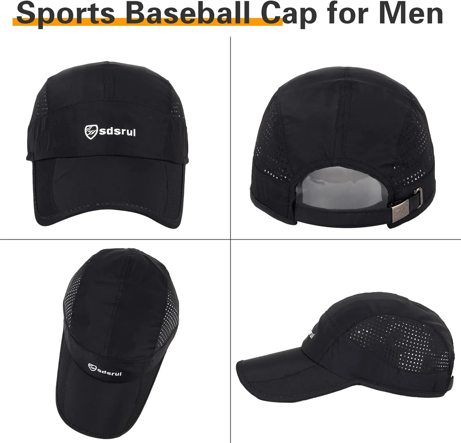 Running Hat Outdoor Quick Drying Baseball Cap Mesh Cool Workout Cap for Women and Men
