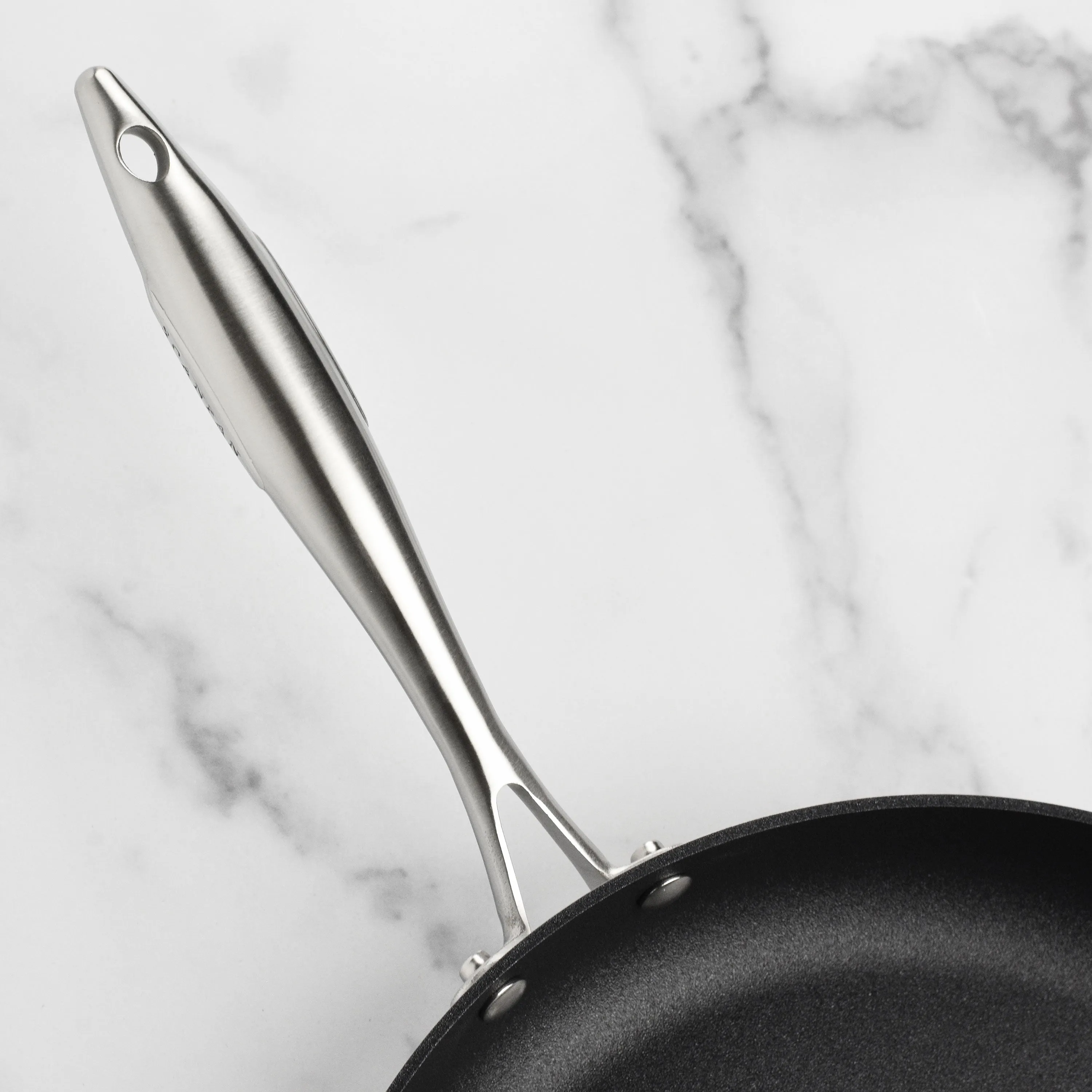 Scanpan CX  12.5" Stainless Steel Nonstick Fry Pan with Lid