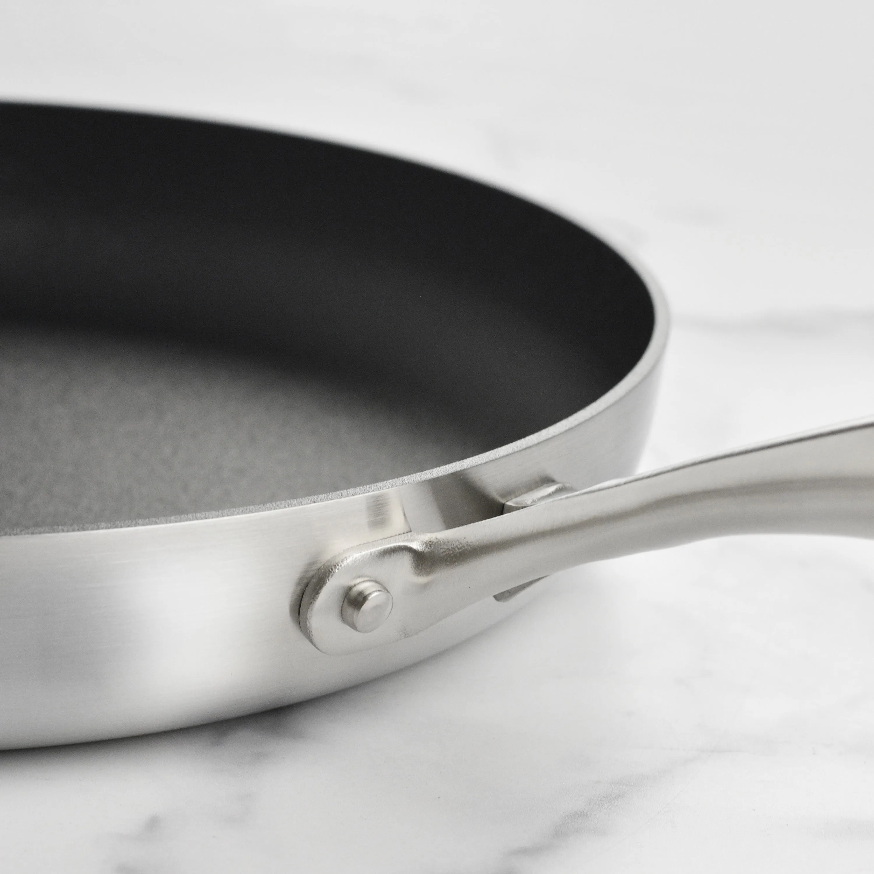 Scanpan CX  12.5" Stainless Steel Nonstick Fry Pan with Lid