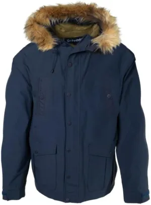 Schott Waterproof Cotton Blend Down Filled Parka, Navy