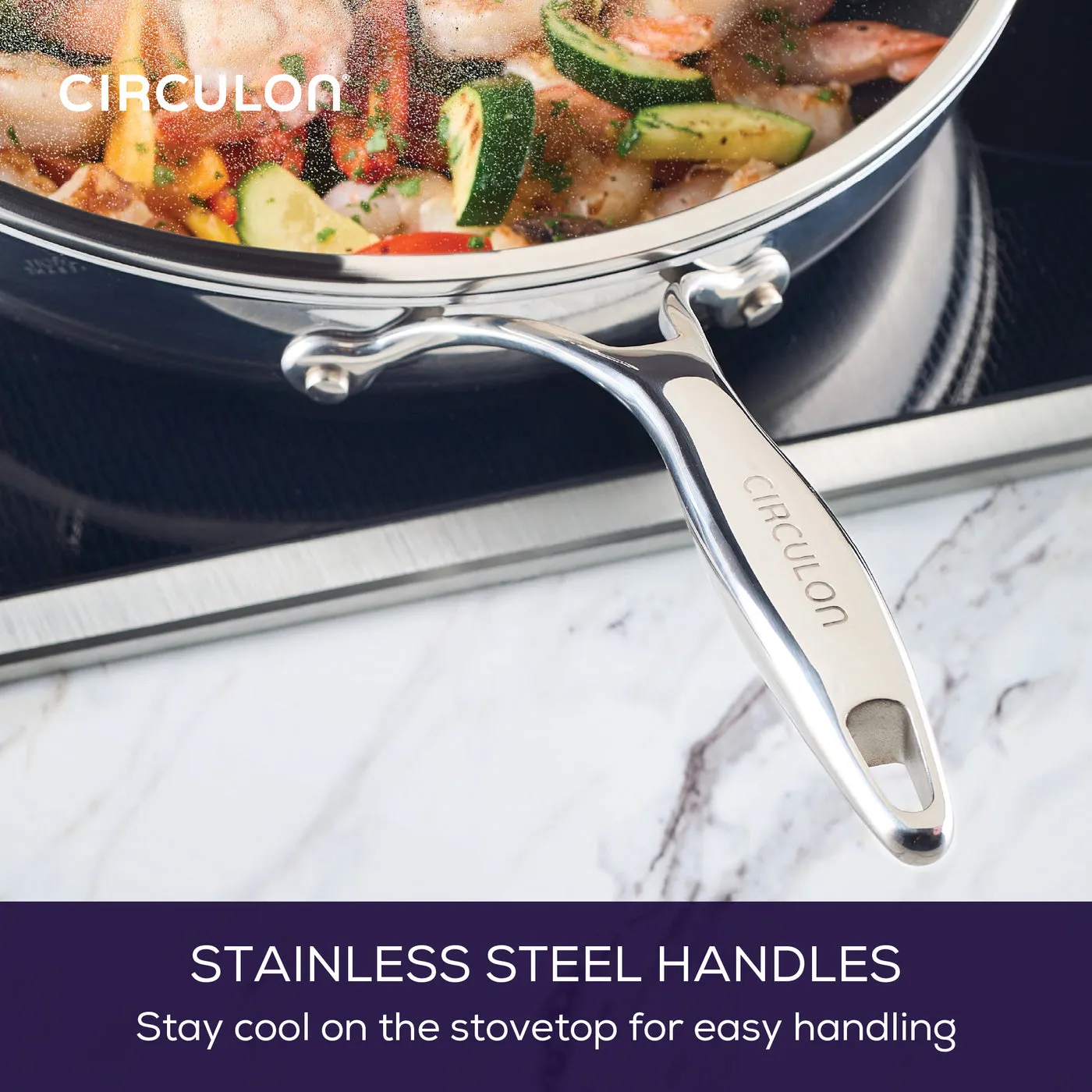 ScratchDefense 32cm Covered Frying Pan & Lid