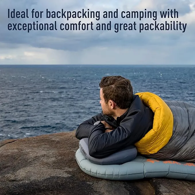 Sea to Summit Aeros Premium Inflatable Travel Pillow, Deluxe (22 x 14), Lime