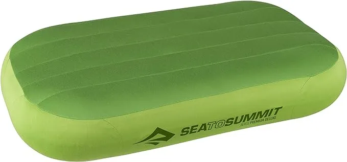 Sea to Summit Aeros Premium Inflatable Travel Pillow, Deluxe (22 x 14), Lime
