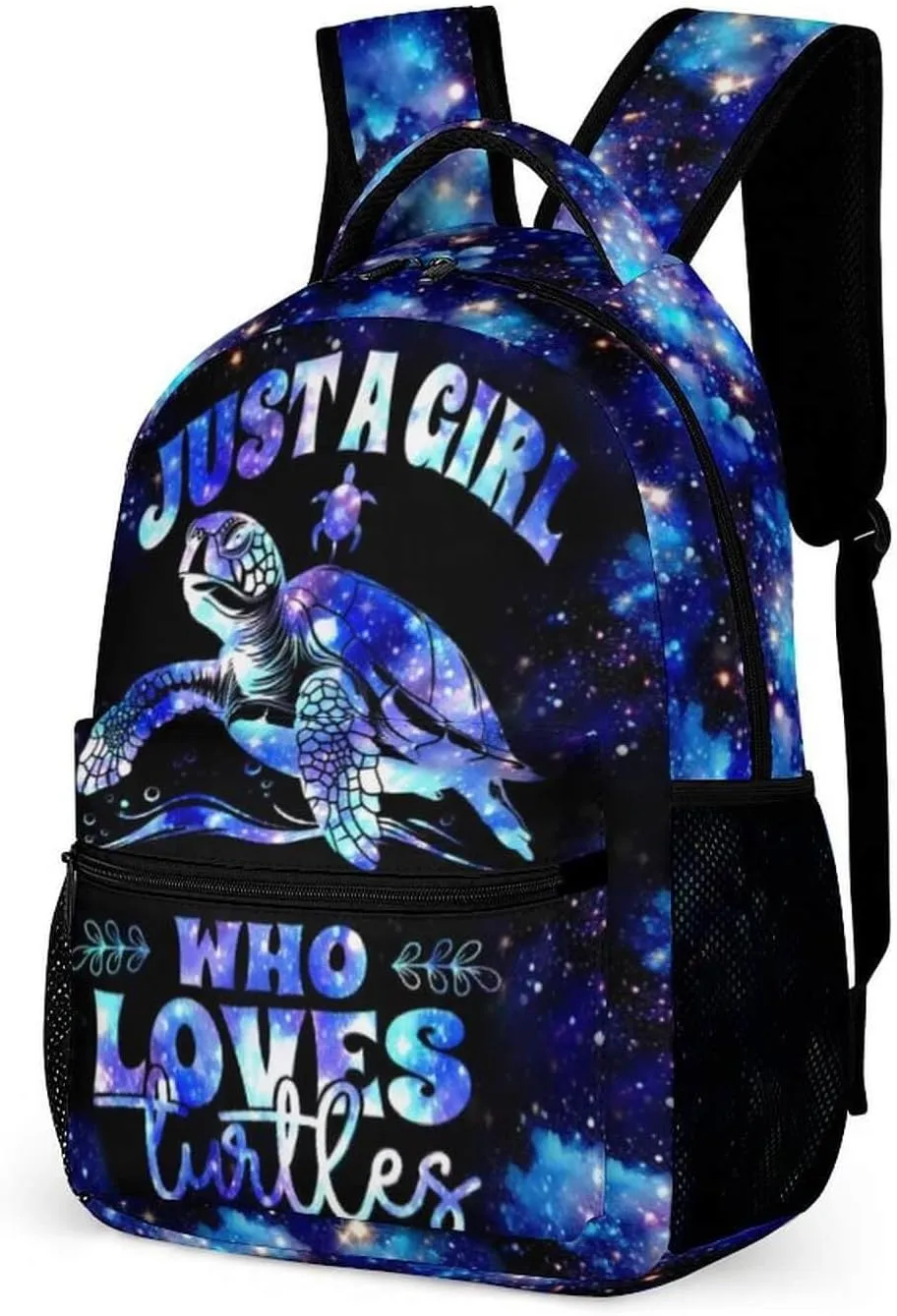 Sea Turtle School Backpack for Kids Girls Boys, 16 Inch Cute Sea Turtle Themed Bookbag, Personality School Backpack for Students Children, Lightweight, Large Capacity