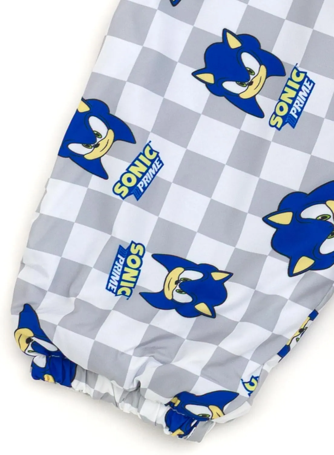 SEGA Sonic the Hedgehog Zip Up Waterproof Rain Jacket Little Kid to Big Kid Sizes (4-10)