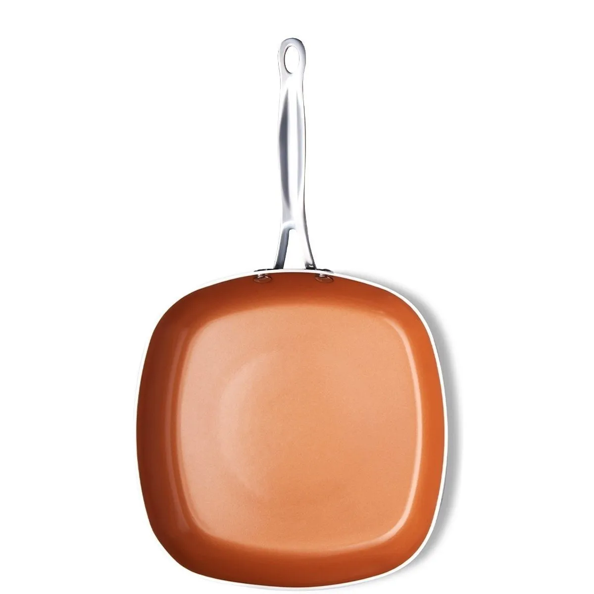 Shallow Set: Square Pan Priority shipping Copper Nonstick Daily special Gotham Steel 3 1682 Piece