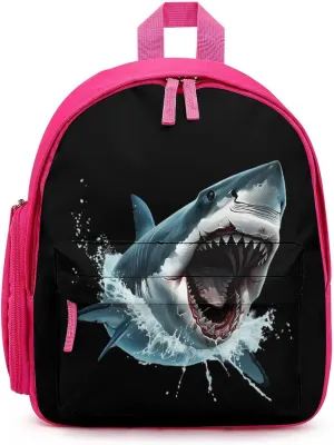 Shark Bite Funny Travel Backpack Lightweight Shoulder Bag Casual Daypack for Daily Business for Women Men