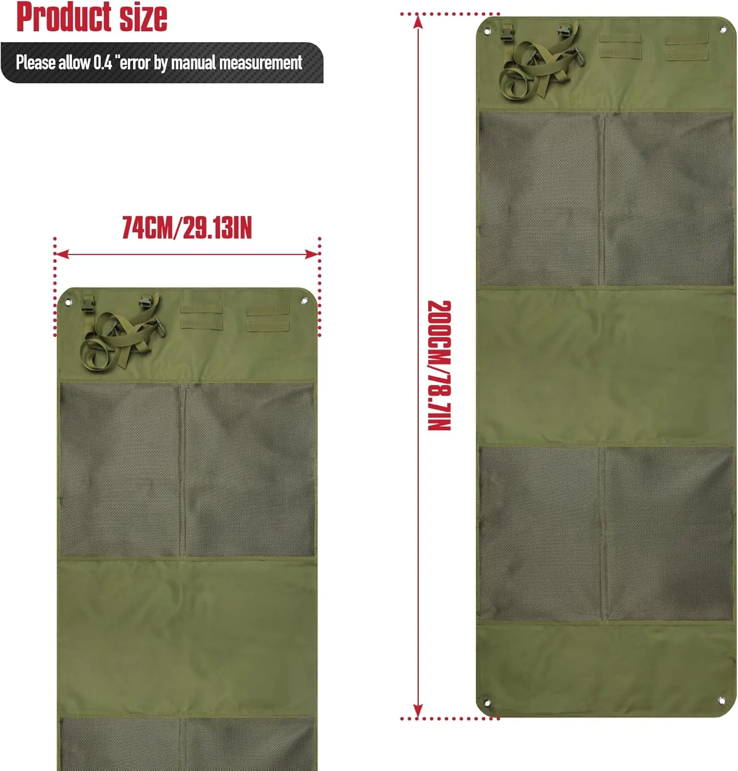 Shooting Mat, Non-Slip Moisture-Proof Folded Pad with Carry Strap for Range Shooting Hunting Camping