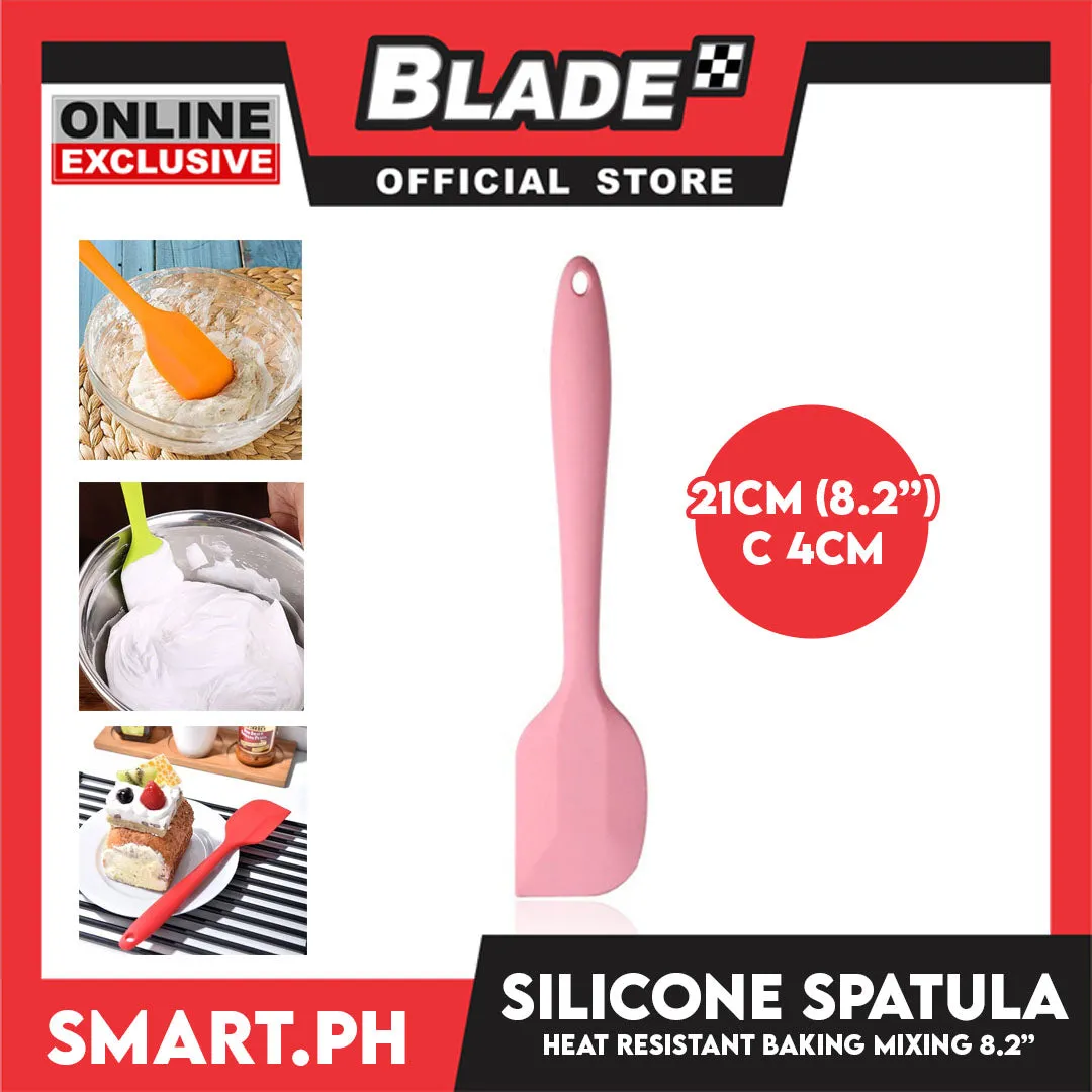 Silicone Baking Spatula Heat Resistant 8.2'' (Pink) Baking Mixing Tool