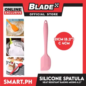 Silicone Baking Spatula Heat Resistant 8.2'' (Pink) Baking Mixing Tool