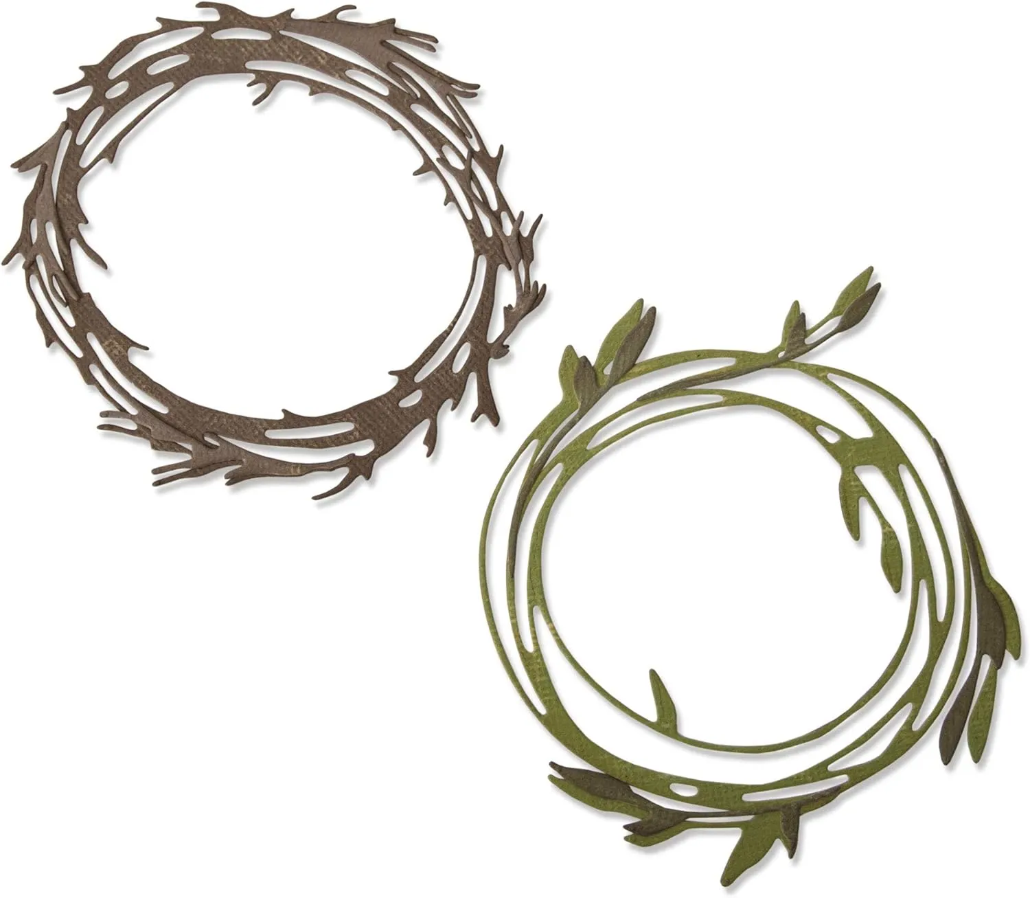 Sizzix Thinlits Die Set 10 Pack , Funky Wreaths by Tim Holtz Cutting dies, Multicolor